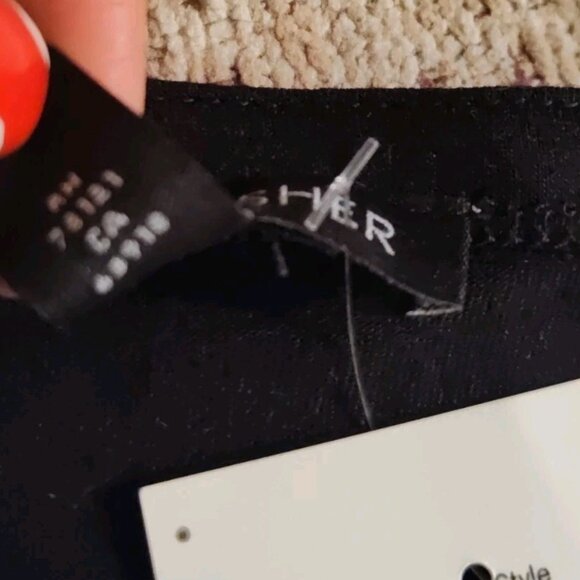 New Eileen Fisher Black Long Sleeve Shirt Top Tunique XXS to S Made in USA - Picture 6 of 9